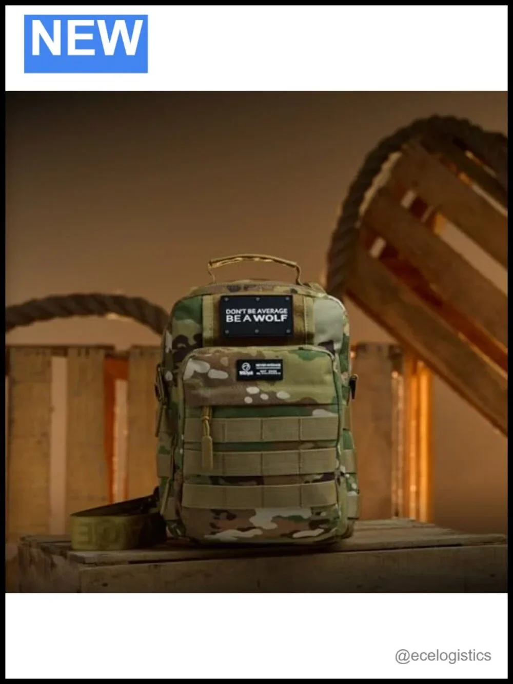 Tactical Sling Bag 9L Water-Resistant Crossbody Backpack
